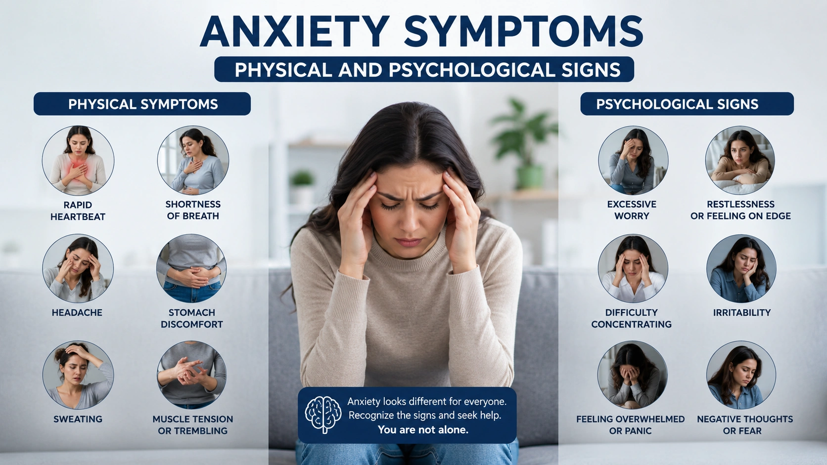 Anxiety Symptoms: Physical & Psychological Signs