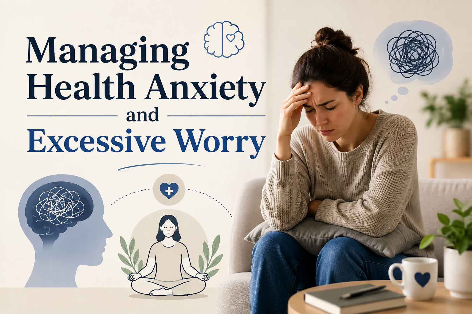 health anxiety treatment Mumbai, illness anxiety disorder, hypochondria counseling, cyberchondria help, health anxiety therapist, somatic symptom therapy, mental health counselor Mumbai