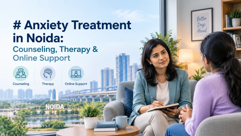 Anxiety Treatment in Noida- Counseling, Therapy & Online Support