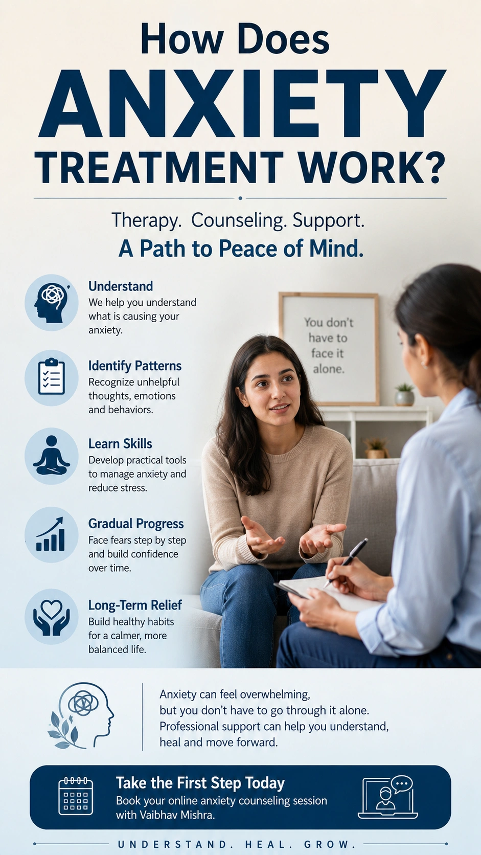 How Does Anxiety Treatment Work? Therapy and Counseling