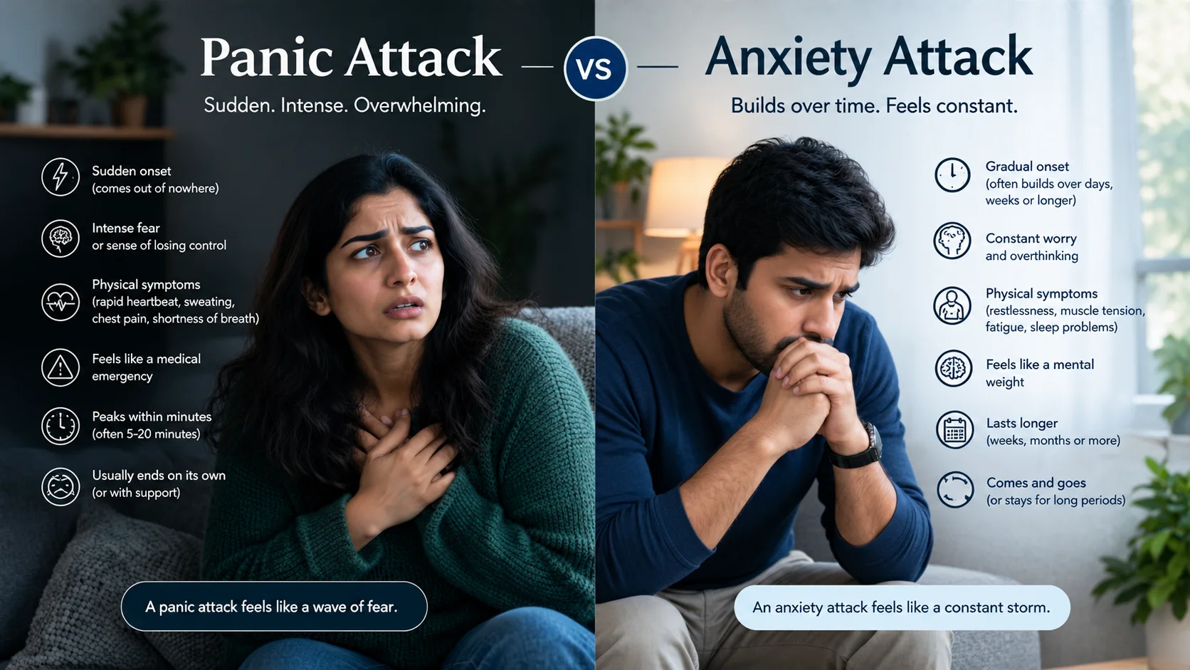 Panic Attack vs Anxiety Attack: What’s the Difference?